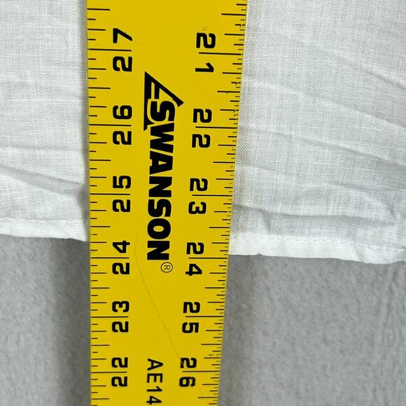 Tahari Tank Top Women's Size Medium White Sleeveless 100% Hemp - Picture 7 of 7